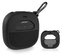 Housse en Silicone pour Enceinte extérieure Portable Bose SoundLink Micro, Design personnalisé offrant Une Protection aux 6 Directions, Meilleure Correspondance en Forme et Couleur (Noir)