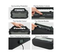 Housse en Silicone pour Enceinte Extérieure Soundcore Boom 2, Étui de Transport Antichoc avec Bandoulière