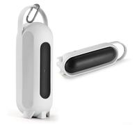 Housse en silicone pour enceinte sans fil avec pochette de voyage et poignée pour une protection complète (gris)