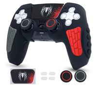 Housse en Silicone pour Manette PS5 - Motif Spider - Grip Antidérapant - Compatible Uniquement avec Manette PS5 Standard