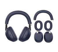 Housse en Silicone pour Sony wh-1000xm6, Housses de Coussinets d'oreille/Coussin Protecteur de Bandeau/Protecteur de Bonnets d'oreille, Accessoires pour Casque (Ensemble 3 pièces Bleu foncé)