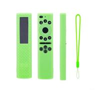 Housse en silicone pour télécommande Samsung 16,5 cm (vert lumineux) | Silicone élastique absorbant les chocs, protège contre les chutes, découpes précises des boutons, accès facile aux ports