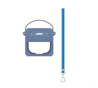 Housse en silicone souple avec bandoulière renforcée conçue exclusivement pour Bose pour SoundLink (2ème génération) Dimensions et disposition des haut-parleurs (bleu)