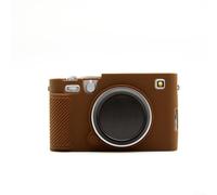 Housse en silicone souple pour appareil photo Fujifilm XE5 avec texture raffinée pour un maintien sûr et une préservation de l'appareil (marron)