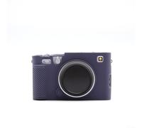 Housse en silicone souple pour appareil photo Fujifilm XE5 avec texture raffinée pour un maintien sûr et une préservation de l'appareil (bleu foncé)