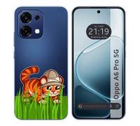 Housse En Silicone Transparent Pour Oppo A6 Pro 5G Design Tigre Dessins
