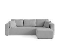 Housse en tissu bouclette pour canapé déhoussable Topaze - Gris clair