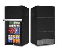 Housse en tissu Oxford imperméable à l'eau et à la poussière pour congélateur vertical avec sangles réglables, pour congélateurs verticaux/réfrigérateur à boissons (61 x 76 x 170 cm)