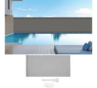 Housse en tissu Oxford imperméable durable pour terrasse, jardin, piscine et balustrade, protection UV et résistant aux intempéries, comprend des attaches de câble pour un maintien sûr