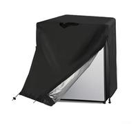 Housse en tissu Oxford imperméable et anti-poussière pour mini réfrigérateur à boissons 50,8 x 50,8 x 53,3 cm avec fermeture éclair, cordon de serrage réglable, noir
