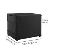 Housse en tissu Oxford robuste pour chariot de préparation extérieur, convient pour four à pizza et table de grill de terrasse avec protection imperméable et coupe-vent (82 x 61 x 89 cm)