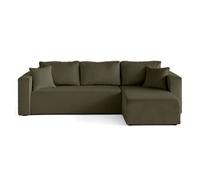 Housse en velours côtelé pour canapé déhoussable Topaze - Vert Kaki