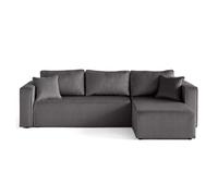 Housse en velours pour canapé déhoussable Topaze - Gris