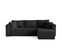 Housse en velours texturé pour canapé déhoussable Topaze - Gris Anthracite