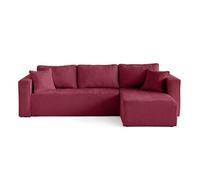 Housse en velours texturé pour canapé déhoussable Topaze - Prune