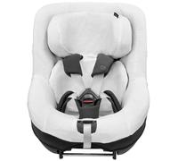 Maxi-Cosi housse d'été en coton biologique pour Pearl 360 et Mica (Eco), Housse pour siège auto enfant, Matière respirante qui absorbe l'humidité, Lavable en machine, Coton durable, Blanc naturel