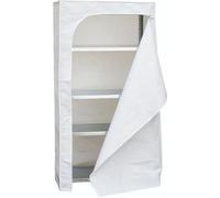 Simon Rack Housse de Protection pour étagère, Avec Fermeture éclair, 1800x900x400 mm, Blanc