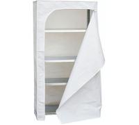 Simon Rack Housse de Protection pour étagère, Avec Fermeture éclair, 2000x1000x500 mm, Blanc