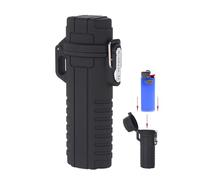 Housse étanche EDC pour briquets BIC ordinaires, pochette étanche pour randonnée, camping, voyage (noir)