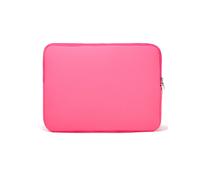 Housse étanche et fine pour ordinateur portable 15,6" - Compatible avec MacBook, Samsung, iPad, Chromebook, HP, Acer, Lenovo - Rose rouge