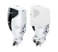Housse étanche et ventilée Oceansouth pour moteur hors-bord Honda de BF2.3 à BF250 (HONDA BF300/BF350 - V8 4.9L HOUSSE VENTILÉE (2024>)) (Blanc)