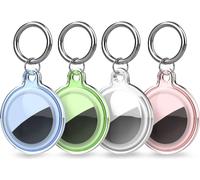 Housse étanche Pour Apple Airtag - Transparent, Vert, Bleu, Rose - 4 pièces