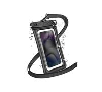 Housse Etanche pour Téléphone 7.2" IPX8 30m Fenêtre Tactile avec Sangle Noir transparent