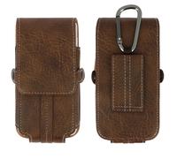 Housse Etui Ceinture Porte-carte Universel Smartphone taille XL - Marron