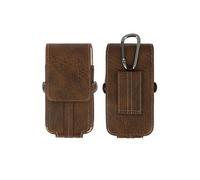 Housse Etui Ceinture Porte-carte Universel Smartphone taille XXL - Marron