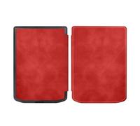 Housse Étui Compatible avec Pocketbook Verse Lite 6'' liseuse, Housse Fine avec Fonction Veille/réveil Automatique Protection Contre Les Chutes(Red)
