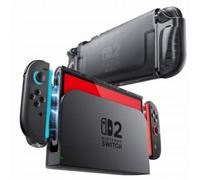 Housse - etui - coque - facade - sacoche de transport Supcase Ãtui Crystal Case Nintendo Switch 2 Frost Black