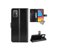 Housse etui coque pochette portefeuille pour HTC Desire 21 Pro 5G + film ecran - NOIR -