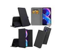 Housse etui coque pochette portefeuille pour Realme C35 / Narzo 50A Prime + film ecran - NOIR MAGNET -