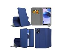 Housse etui coque pochette portefeuille pour Realme C35 / Narzo 50A Prime + verre trempe - BLEU MAGNET -