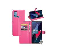 Housse etui coque pochette portefeuille pour Wiko Power U30 + verre trempe - ROSE -