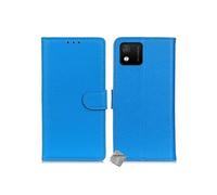 Housse etui coque pochette portefeuille pour Wiko Y52 + film ecran - BLEU -