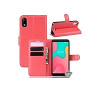 Housse etui coque pochette portefeuille pour Wiko Y60 + film ecran - ROUGE -