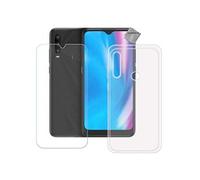Housse etui coque pochette silicone gel fine pour Altice S62 + film ecran - BLANC TRANSPARENT -