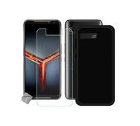 Housse etui coque pochette silicone gel fine pour Asus Rog Phone II ZS660KL + film ecran - NOIR -