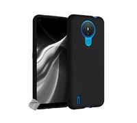 Housse etui coque pochette silicone gel fine pour Nokia 1.4 + verre trempe -NOIR -