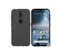 Housse etui coque pochette silicone gel fine pour Nokia 4.2 + film ecran - NOIR -