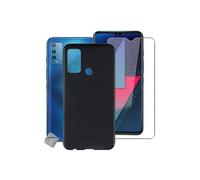 Housse etui coque pochette silicone gel fine pour Wiko Power U30 + film ecran - NOIR -