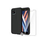 Housse etui coque pochette silicone gel fine pour Wiko Y52 + film ecran - NOIR -