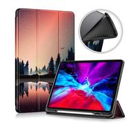 Housse Etui Coque Pochette Simili Cuir Pour Apple Ipad Pro 3 2018 / Ipad Pro 4 2020 / Ipad Pro 5 2021 (12,9 Pouces) - Foret