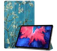 Housse Etui Coque Pochette Simili Cuir Pour Lenovo Tab P11 / P11 Plus Tb-J606f / Tb-J606x (11 Pouces) - Fleurs