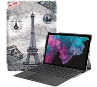 Housse etui coque pochette simili cuir pour Microsoft Surface Pro 4 / 5 / 6 / 7 / 7+ (12,3 pouces) - TOUR EIFFEL - htdmobiles Tour Eiffel G