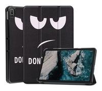 Housse etui coque pochette simili cuir pour Nokia T20 TA-1397 / TA-1394 / TA-1392 (10,4 pouces) - DON'T TOUCH ME -