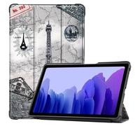 Housse Etui Coque Pochette Simili Cuir Pour Samsung Galaxy Tab A7 T500 / T505 (10,4 Pouces) - Tour Eiffel