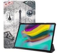 Housse etui coque pochette simili cuir pour Samsung Galaxy Tab S5e T720 / T725 (10,5 pouces) - TOUR EIFFEL - htdmobiles Tour Eiffel G
