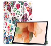 Housse etui coque pochette simili cuir pour Samsung Galaxy Tab S7 FE / S7 Plus / S8 Plus T730 / T736 / X800 / X806 (12,4 pouces) - PAPILLONS - htdmobiles Papillons G